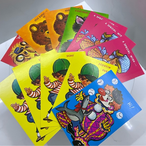 Vintage Greeting Cards Children’s set of 12 by Olympicard - Picture 2 of 11